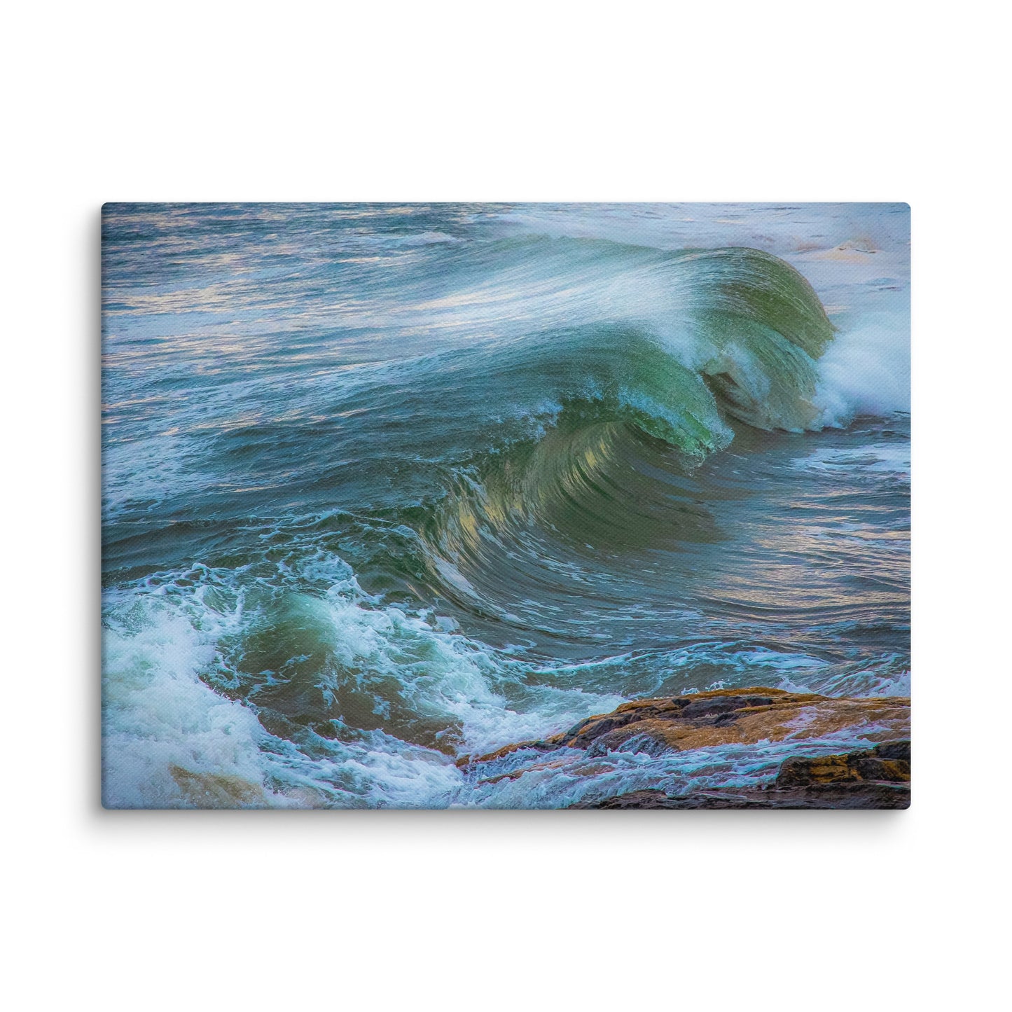 Maine Waves and Beach Canvas