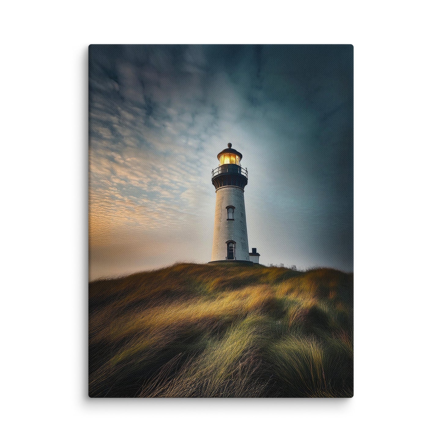 Lighthouse on a Hill Canvas