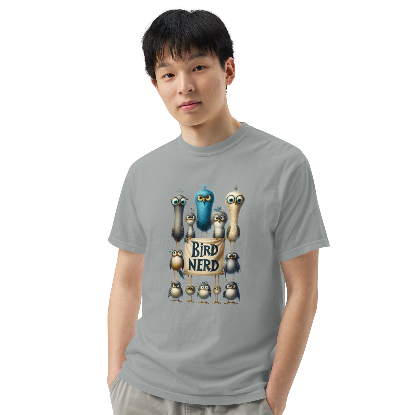 Bird Nerd Cotton Unisex garment-dyed heavyweight t-shirt