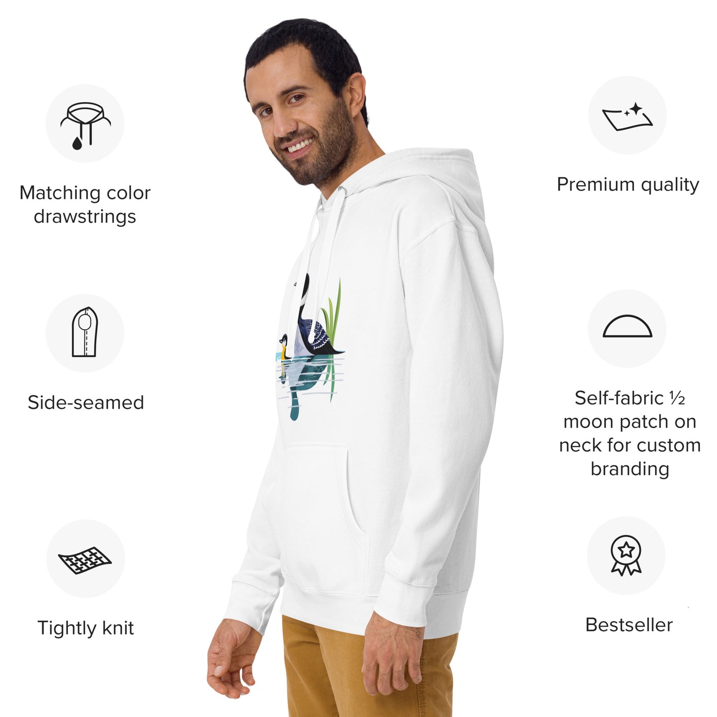 Loon Love Cotton Comfy Unisex Hoodie