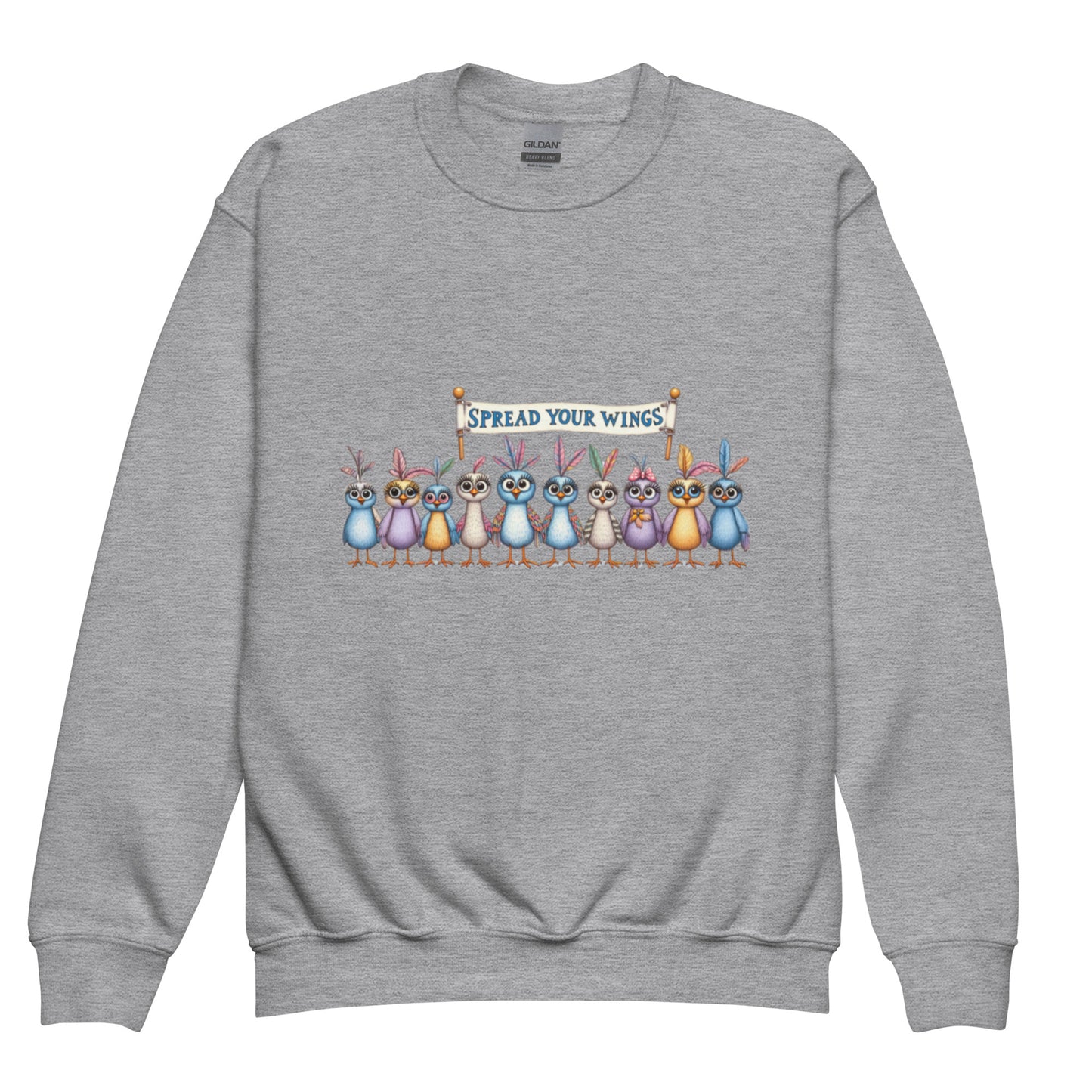 Spread Your Wings Youth crewneck sweatshirt