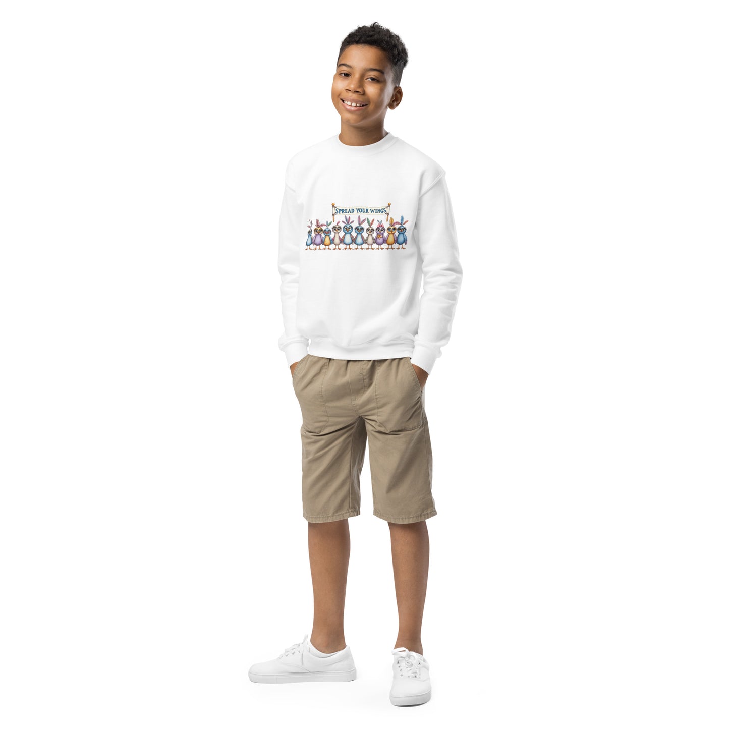 Spread Your Wings Youth crewneck sweatshirt