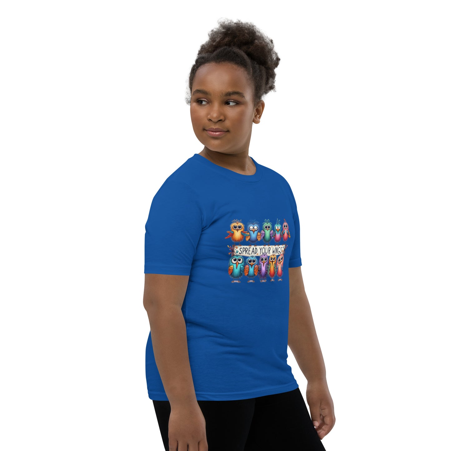 Spread Your Wings Cotton Youth Short Sleeve T-Shirt